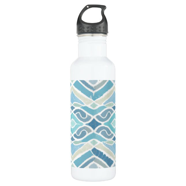 Bouteille D'eau Bord de mer/plage/bleu marine (Devant)
