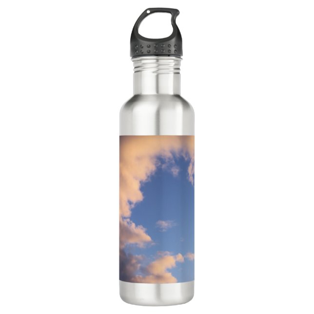 Bouteille D'eau Bordures orageuses - nuages (Devant)
