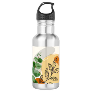 Bouteille D'eau Botanique Boho Green Orange