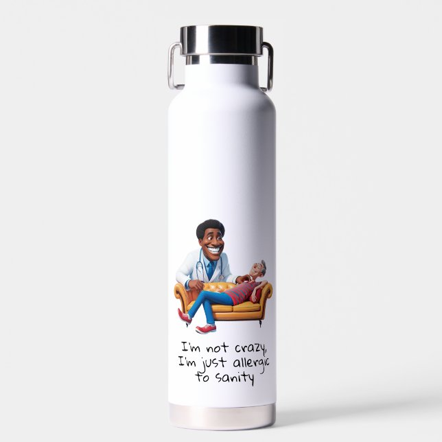 Bouteille D'eau Botella De Agua ANTISTRESS psychiatrist THERAPIST (Avant)