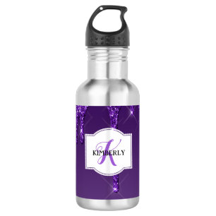 Bouteille D'eau Bougie de la Parties scintillant à goutte violette
