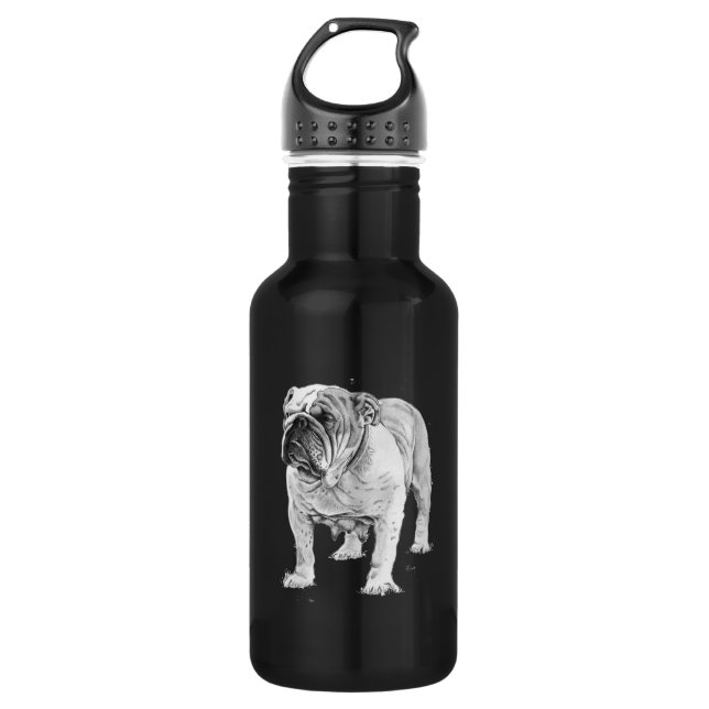Bouteille D'eau Bouledogue britannique (Devant)