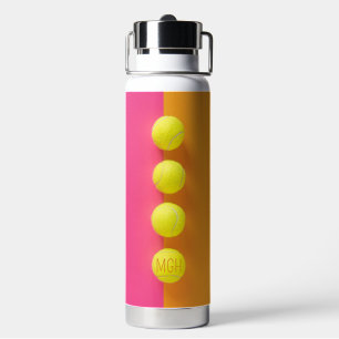 Bouteille D'eau Boules de tennis Monogramme personnalisées
