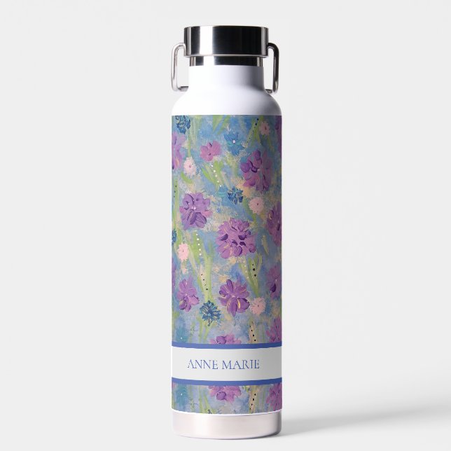 Bouteille D'eau Bouquet de printemps Floral Custom Water Botté (Avant)