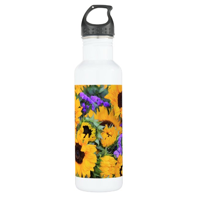 Bouteille D'eau Bouquet de tournesol (Devant)