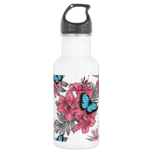 Bouteille D'eau Bouquet tropical