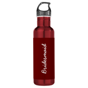 Bouteille D'eau Bourgogne Rouge Mariage nuptiale fille cadeau Favo