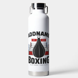 Bouteille D'eau Boxe Anneau AJOUTER NOM Boxer Gym Speed Sac