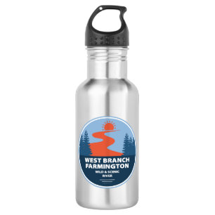 Bouteille D'eau Branche Ouest Farmington Wild Et Rivière Pittoresq