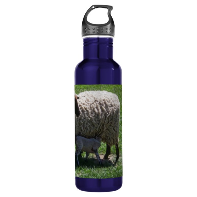 Bouteille D'eau Brebis avec l'agneau (Devant)