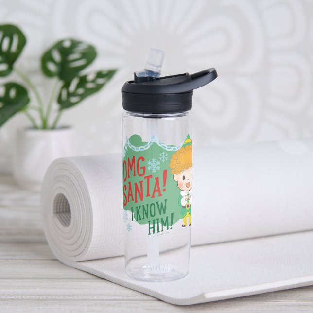 Bouteille D'eau Buddy l'Elf OMG Père Noël ! Je Le Connais ! (Yoga)