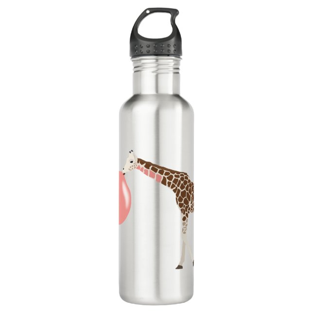 Bouteille D'eau Bulle de gomme Giraffe soufflante bulle (Devant)