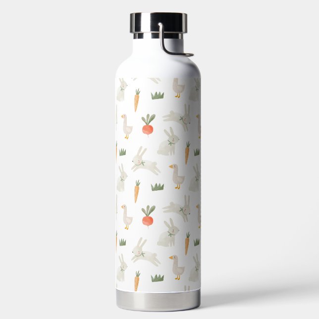 Bouteille D'eau Bunnies & Canards sur le Motif de ferme (Droite)
