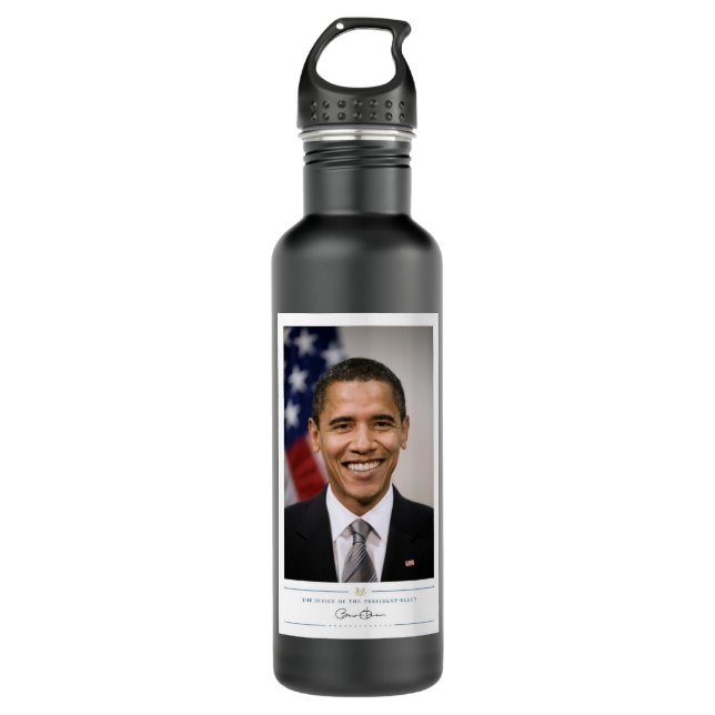 Bouteille D'eau Bureau du président élu Barack Obama (Devant)