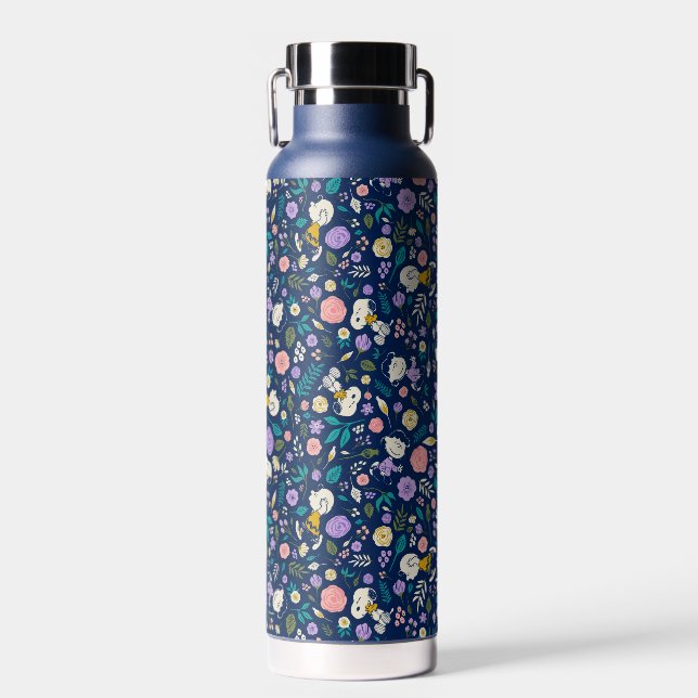 Bouteille D'eau cacahuètes en Motif de fleurs (Avant)