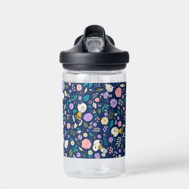Bouteille D'eau cacahuètes en Motif de fleurs (Avant)