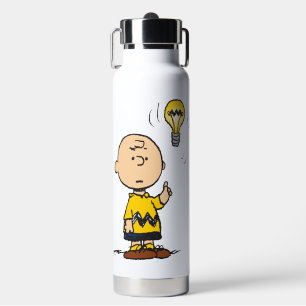 Bouteille D'eau cacahuètes L'idée de l'ampoule de Charlie Brown