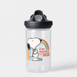 Bouteille D'eau cacahuètes Snoopy Je suis fier de moi