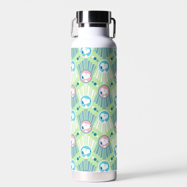 Bouteille D'eau cacahuètes | Snoopy Mint Green Deco Dreams Motif (Avant)