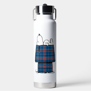 Bouteille D'eau cacahuètes Snoopy Plaid Flannel Holiday Dog Hous