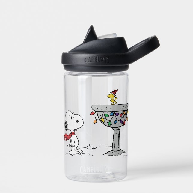 Bouteille D'eau cacahuètes | Snoopy & Woodstock Froid Birdbath (Gauche)