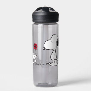 Bouteille D'eau cacahuètes Snoopy & Woodstock Rouge & Noir