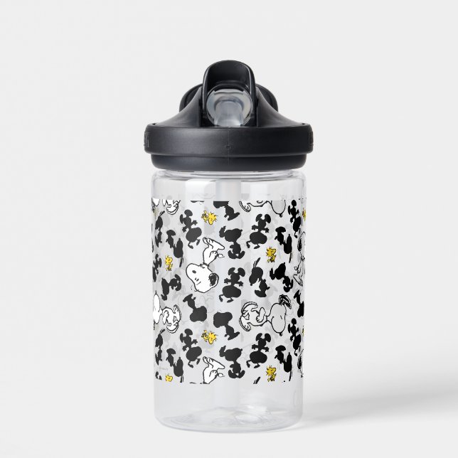Bouteille D'eau cacahuètes | Snoopy & Woodstock Shadow Motif (Avant)