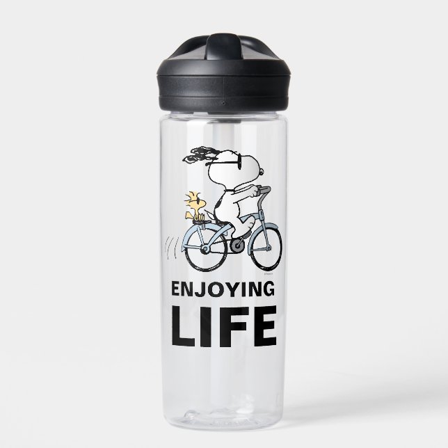 Bouteille D'eau cacahuètes | Vélo Snoopy & Woodstock (Extérieur)