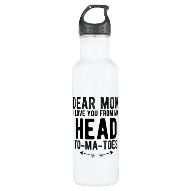 Bouteille D'eau cadeau de jour mère drôle pour mère maman (Devant)