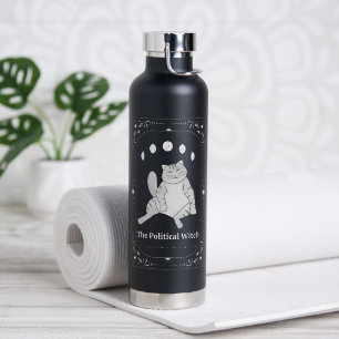 Bouteille D'eau Cadeau féministe drôle de chat politique démocrate