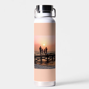 Bouteille D'eau Cadeau personnalisé avec photo et nom en écriture