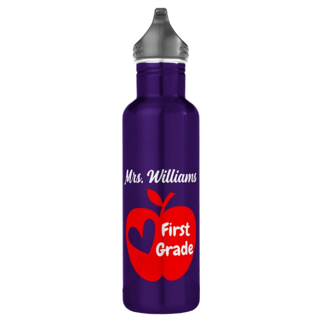 Bouteille D'eau Cadeau personnalisé de l'enseignant de fin d'étude (Droite)