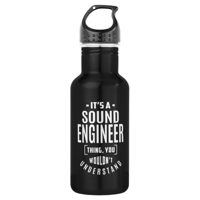 Bouteille D'eau Cadeau pour ingénieur du son (Devant)