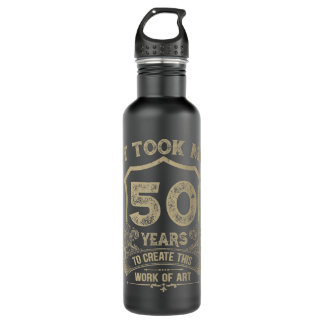 Bouteille D'eau Cadeaux de 50e anniversaire Hommes Femmes Drôle Vi