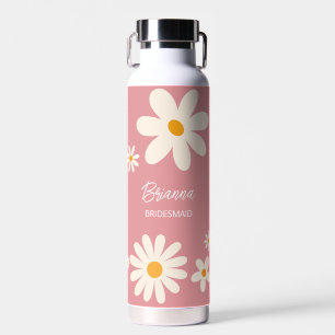 Bouteille D'eau Cadeaux de demoiselle de Bridesmaid rétro margueri