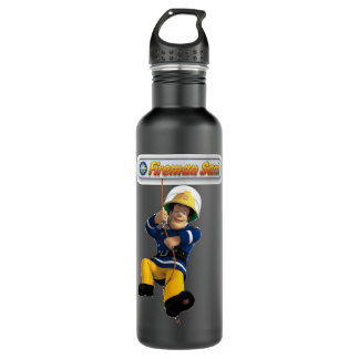 Bouteille D'eau Cadeaux de jour Enfants pompiers Caricatures Sam C