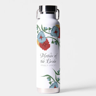 Bouteille D'eau Cadeaux de mariage floraux audacieux pour bouteill