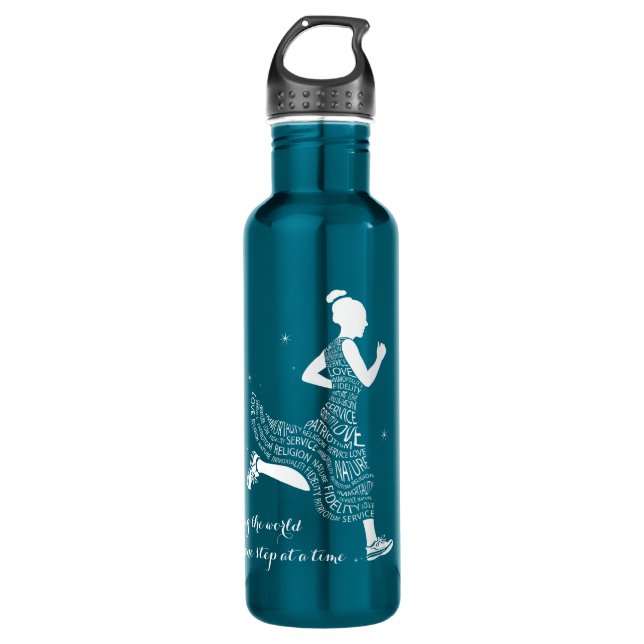 Bouteille D'eau Cadeaux maçonniques inspirés pour des filles (Devant)