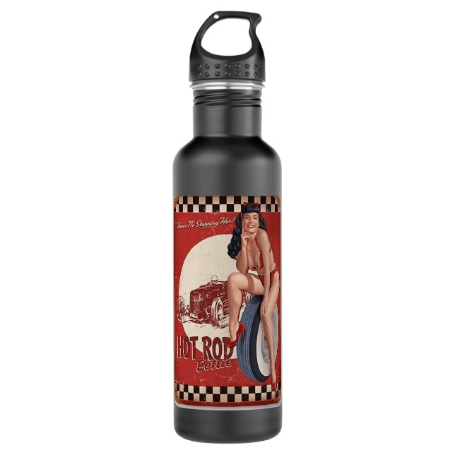 Bouteille D'eau Cadeaux Pour Femmes Bettie Page Pour Les Mignonnes (Devant)