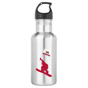 Bouteille D'eau California Flag Snowboard