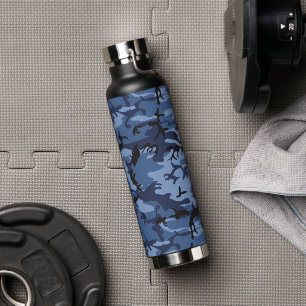 Bouteille D'eau Camouflage bleu marine, Militaire, Armée