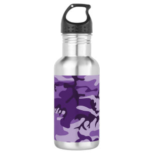 Bouteille D'eau Camouflage Violet, Militaire, Armée