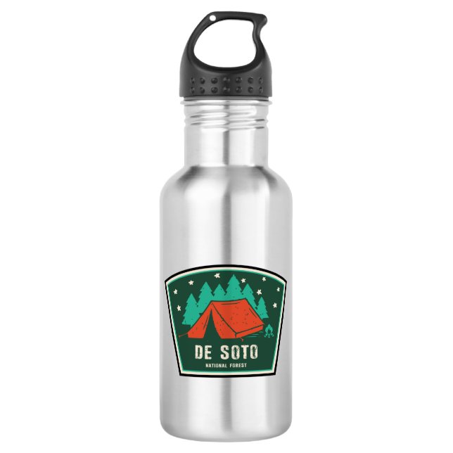 Bouteille D'eau Camping Forestier National De Soto (Devant)