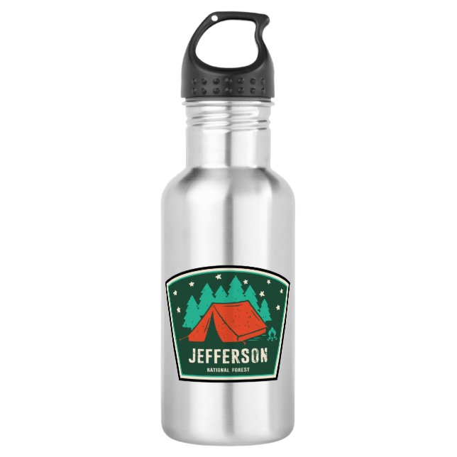 Bouteille D'eau Camping forestier national Jefferson (Devant)