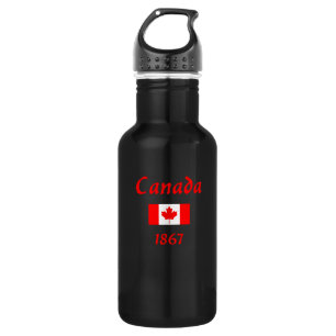 Bouteille D'eau Canada 1867 Ancien drapeau du Balthazar Couleur fo
