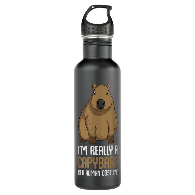 Bouteille D'eau Capybara Costume Filles Garçons Femmes (Devant)