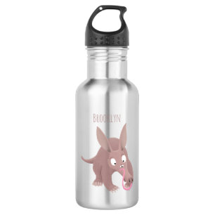 Bouteille D'eau Caricature amusante de Aardvark