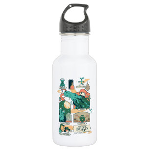 Bouteille D'eau Caricature Bêtes fantastiques Scènes