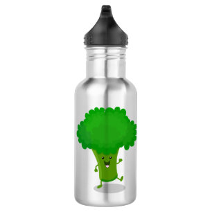Bouteille D'eau Caricature de brocoli dansant Cute kawaii
