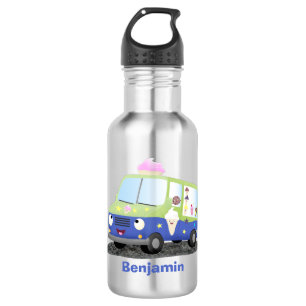 Bouteille D'eau Caricature de camion de glace joli